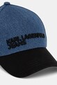 Bavlnená šiltovka Karl Lagerfeld Jeans A3M33098 modrá AW25