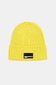 Karl Lagerfeld Jeans czapka z domieszką wełny z domieszką wełny żółty A3M33115