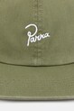by Parra șapcă Signature 6 panel 54472 verde AW25