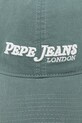 Bavlnená šiltovka Pepe Jeans PM040571 zelená AW25