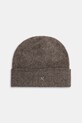 Шапка с вълна Represent Textured Knit Beanie средно дебел кафяв MLM100391