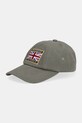 Hackett London czapka z daszkiem bawełniana aplikacja zielony HM0400044