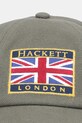 Hackett London czapka z daszkiem bawełniana HM0400044 zielony AW25