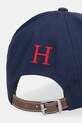 Akcesoria Hackett London czapka z daszkiem bawełniana HM0400046 granatowy