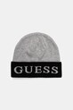 Шапка с примесью шерсти Guess с добавлением шерсти серый M5BZ22.Z0442