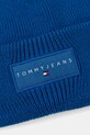 Βαμβακερό καπέλο Tommy Jeans AM0AM13666 μπλε AW25