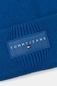 Bavlněná čepice Tommy Jeans AM0AM13666 modrá AW25
