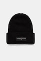 Pamučna kapa Tommy Jeans pamuk crna AM0AM13666