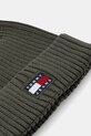Bavlněná čepice Tommy Jeans AM0AM13669 zelená AW25