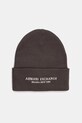 Armani Exchange czapka aplikacja brązowy XM001637.AF16950