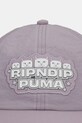 Puma czapka z daszkiem PUMA x RIPNDIP 26595 fioletowy AW25