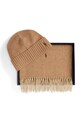 Polo Ralph Lauren czapka i szalik wełniany 449959529 zielony AW25