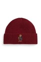 Polo Ralph Lauren czapka z dodatkiem wełny średniej grubości bordowy 449P02041