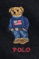 Polo Ralph Lauren czapka i szalik z dodatkiem wełny 449P02050 czarny AW25