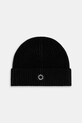 Kenzo czapka wełniana wełna czarny FF68BU200KWA