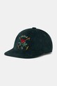 Samtana kapa sa šiltom Drôle de Monsieur La Casquette Velours DrUle Rose natpis tirkizna I.CP189.CO236