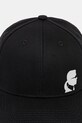 Karl Lagerfeld czapka z daszkiem bawełniana 554101.805640 czarny NC25