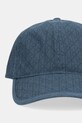 Calvin Klein czapka z daszkiem bawełniana LV04D5029G turkusowy AW25