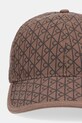 Хлопковая кепка Calvin Klein LV04D5029G коричневый AW25