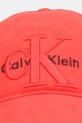 Хлопковая кепка Calvin Klein LV04D5039G красный AW25