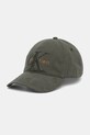 Calvin Klein berretto da baseball in cotone cotone verde LV04D5039G