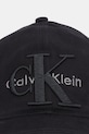 Хлопковая кепка Calvin Klein LV04D5039G чёрный AW25