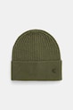 Вовняна шапка Calvin Klein щільний зелений LV04D8032G