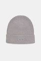 Calvin Klein czapka z domieszką kaszmiru z domieszką wełny szary LV04D8053G