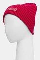 Calvin Klein czapka z domieszką kaszmiru LV04D8053G różowy AW25