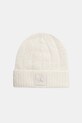 Calvin Klein czapka z wełną gruba beżowy LV04D8065G