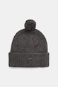 Calvin Klein czapka z dodatkiem wełny gruba szary LV04D8067G