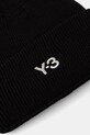 Y-3 czapka z dodatkiem wełny Cl Beanie JW8963 czarny AW25