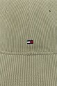 Tommy Hilfiger czapka z daszkiem sztruksowa AM0AM13583 zielony AW25