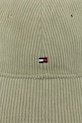 Manšestrová kšiltovka Tommy Hilfiger AM0AM13583 zelená AW25