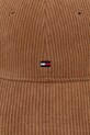 Tommy Hilfiger czapka z daszkiem sztruksowa AM0AM13583 brązowy AW25