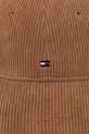 Manšestrová kšiltovka Tommy Hilfiger AM0AM13583 hnědá AW25