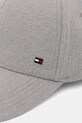 Šiltovka Tommy Hilfiger AM0AM13584 sivá AW25