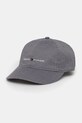 Tommy Hilfiger czapka z daszkiem bawełniana aplikacja szary AM0AM13771