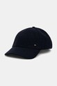 Tommy Hilfiger czapka z daszkiem z wełną z dodatkiem wełny granatowy AM0AM13784