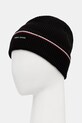 Tommy Hilfiger pălărie din amestec de lână AM0AM13587 negru AW25