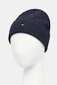 Tommy Hilfiger czapka z dodatkiem wełny AM0AM13588 granatowy NC25