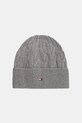 Шапка с добавлением шерсти Tommy Hilfiger тонкий серый AM0AM13588