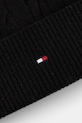 Akcesoria Tommy Hilfiger czapka z dodatkiem wełny AM0AM13588 czarny