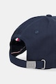 Akcesoria Tommy Hilfiger czapka z daszkiem bawełniana AM0AM13801 granatowy