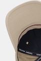 Tommy Hilfiger czapka z daszkiem bawełniana beżowy AM0AM13801
