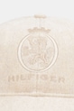 Tommy Hilfiger czapka z daszkiem wełniana AM0AM13827 beżowy AW25