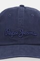 Pepe Jeans czapka z daszkiem bawełniana PM0400005 granatowy AW25