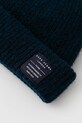 Akcesoria Pepe Jeans czapka z domieszką wełny PM0400012 granatowy