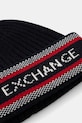 Armani Exchange czapka z dodatkiem wełny XM001551.AF13776 granatowy NC25