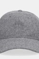 BOSS Orange czapka z daszkiem z dodatkiem wełny 50550619 szary AW25